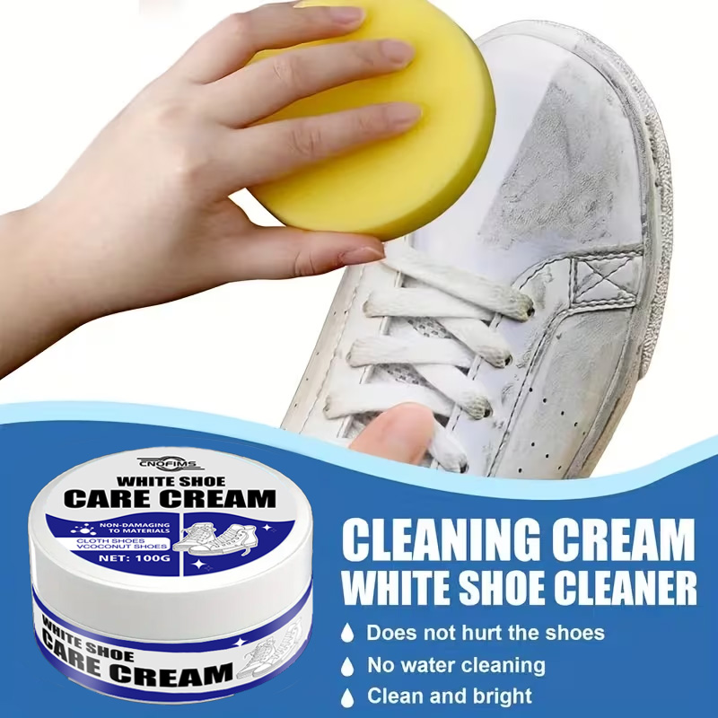Shoe Cleaner - Beyaz Ayakkabı Temizleme Kremi: Spor ayakkabılar,