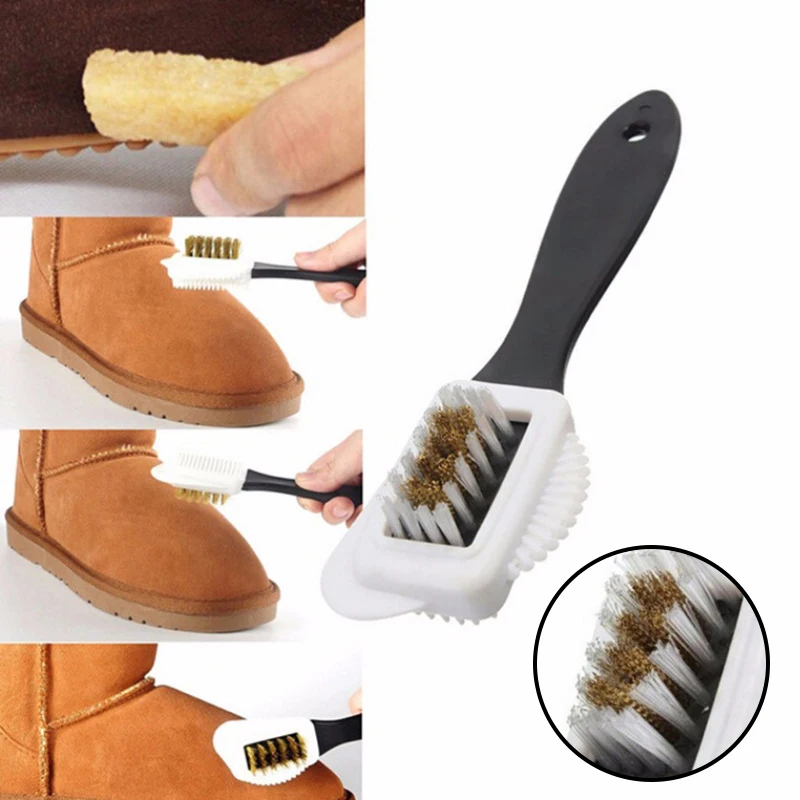 Shoe Cleaning Brush - 1/2pcs3Side temizleme kolaylığı S-şekilli ayakkabı fırçası